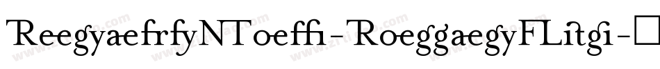 RenardNo2-RomanLig字体转换
