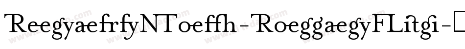 RenardNo3-RomanLig字体转换