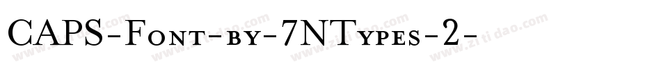 CAPS-Font-by-7NTypes-2字体转换