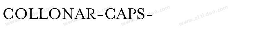 COLLONAR-CAPS字体转换