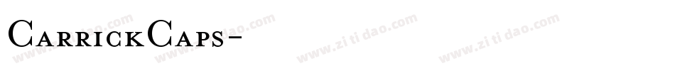 CarrickCaps字体转换