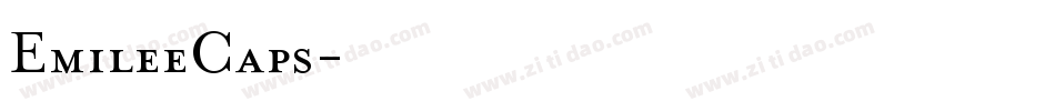 EmileeCaps字体转换