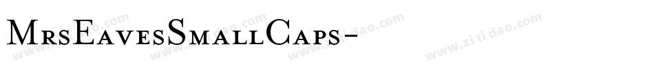 MrsEavesSmallCaps字体转换