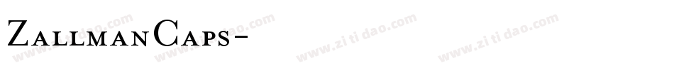 ZallmanCaps字体转换