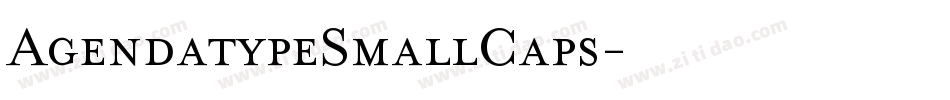 AgendatypeSmallCaps字体转换
