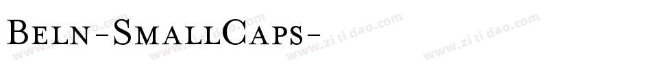 Beln-SmallCaps字体转换