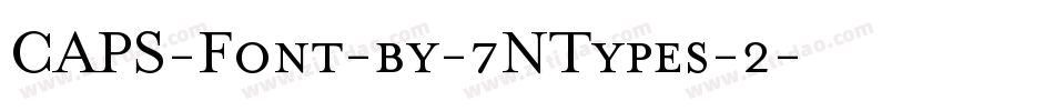 CAPS-Font-by-7NTypes-2字体转换