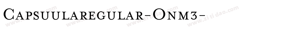 Capsuularegular-Onm3字体转换