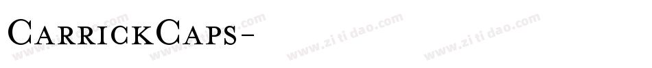 CarrickCaps字体转换