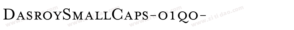 DasroySmallCaps-o1qo字体转换
