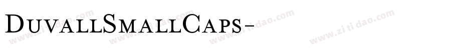 DuvallSmallCaps字体转换