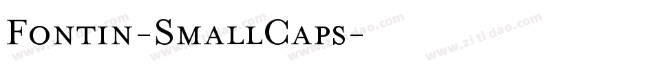 Fontin-SmallCaps字体转换