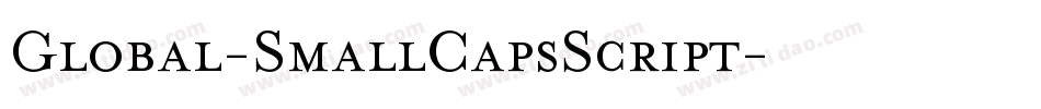 Global-SmallCapsScript字体转换