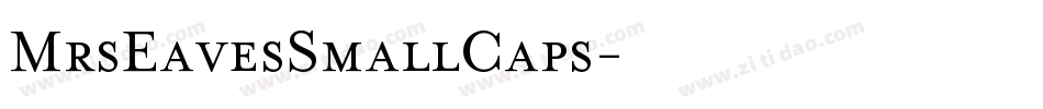 MrsEavesSmallCaps字体转换