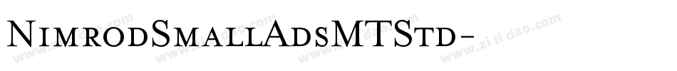 NimrodSmallAdsMTStd字体转换