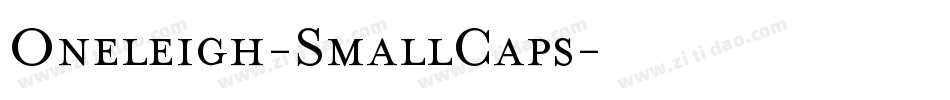 Oneleigh-SmallCaps字体转换
