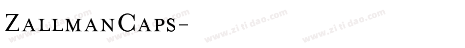 ZallmanCaps字体转换