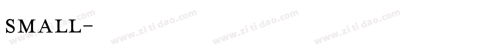 small字体转换