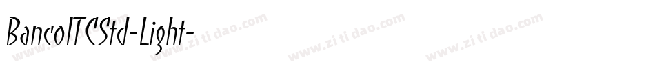 BancoITCStd-Light字体转换