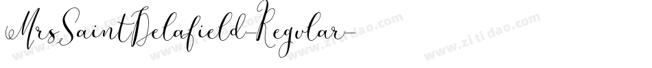 MrsSaintDelafield-Regular字体转换