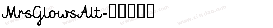 MrsGlowsAlt字体转换