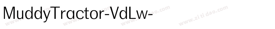 MuddyTractor-VdLw字体转换