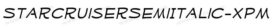 StarcruiserSemiItalic-XpMo字体转换 StarcruiserSemiItalic-XpMo字体转换