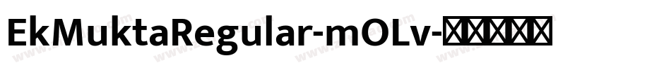EkMuktaRegular-mOLv字体转换