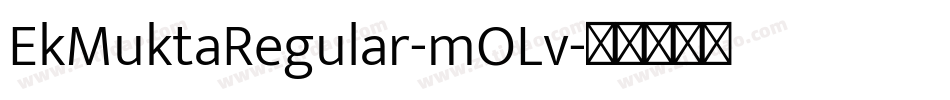 EkMuktaRegular-mOLv字体转换