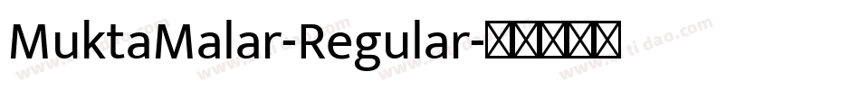 MuktaMalar-Regular字体转换