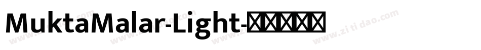 MuktaMalar-Light字体转换