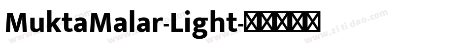 MuktaMalar-Light字体转换