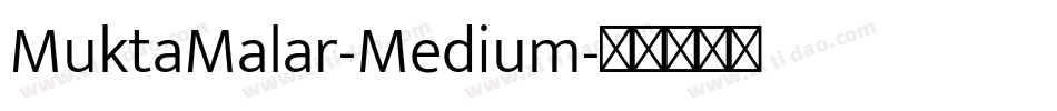 MuktaMalar-Medium字体转换