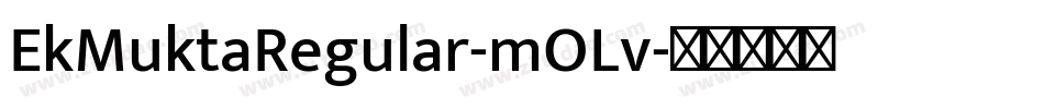 EkMuktaRegular-mOLv字体转换