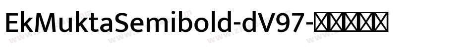 EkMuktaSemibold-dV97字体转换