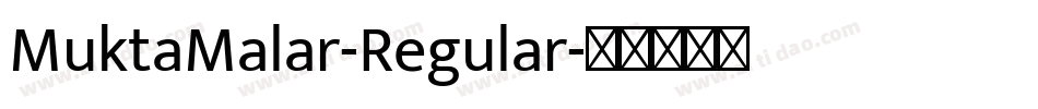 MuktaMalar-Regular字体转换