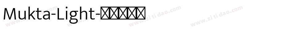 Mukta-Light字体转换