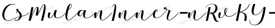 CsMulanInner-nRvKY字体转换