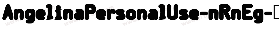 AngelinaPersonalUse-nRnEg字体转换