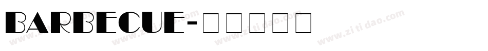 BARBECUE字体转换