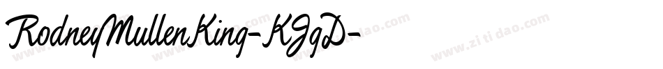 RodneyMullenKing-KJgD字体转换