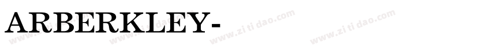 ARBERKLEY字体转换