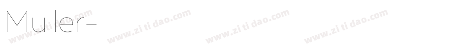 Muller字体转换