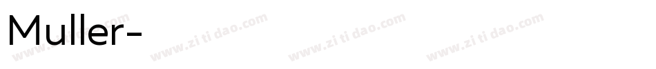 Muller字体转换