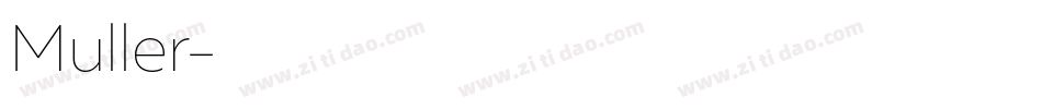 Muller字体转换
