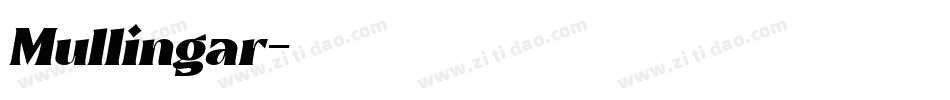 Mullingar字体转换