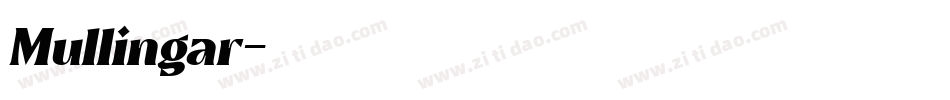 Mullingar字体转换