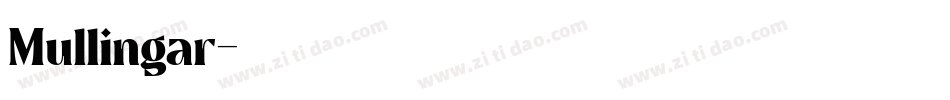 Mullingar字体转换