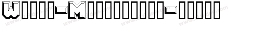 White-Mackintosh字体转换