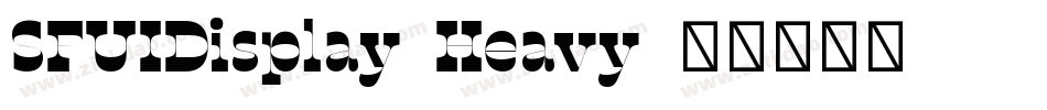 SFUIDisplay-Heavy字体转换